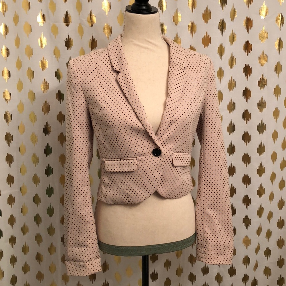 Divided by H&M Blush Polka Dot Blazer